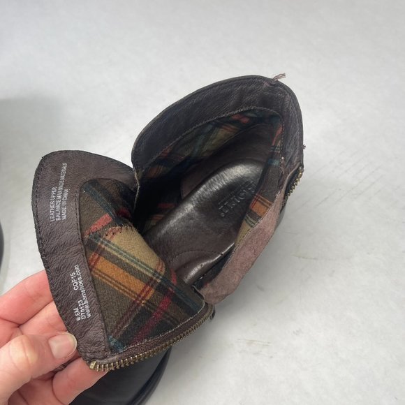 BORN Womens 9.5 M Pirlo Ankle Booties Brown Leather Buckle D76123 Boots - Picture 10 of 15